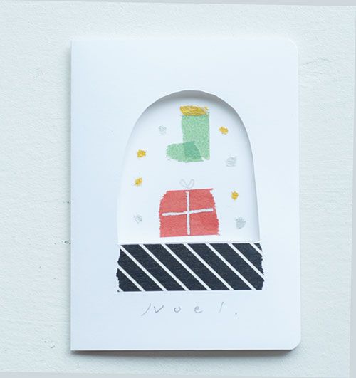 マステで作る「スノードーム風カード」でメリークリスマス！ ちぎって貼って親子で楽しい！の画像2