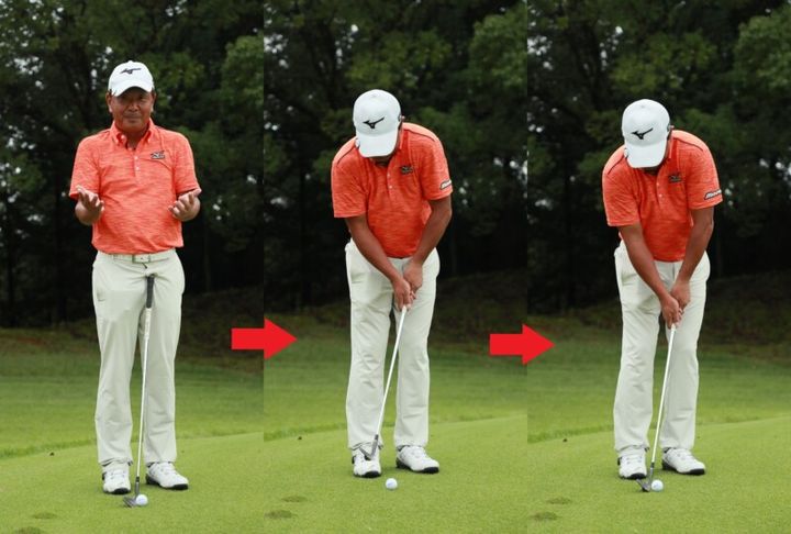 シニアプロの確実に寄せる方法！ヒジをゆるめて関節の硬さをカバー