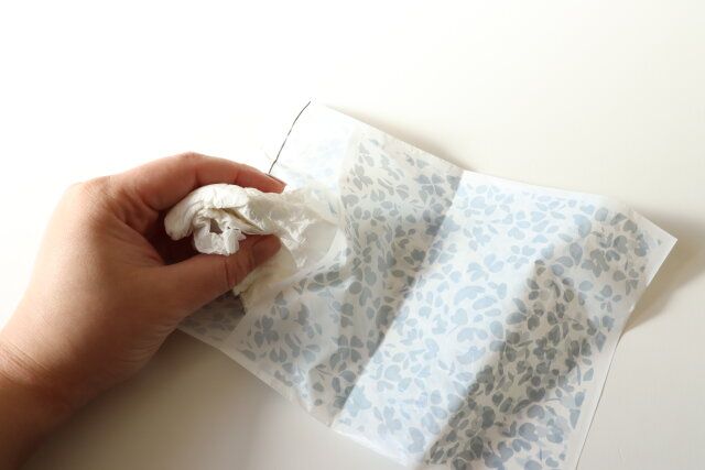 テープ付き携帯ポリ袋 ゴミ