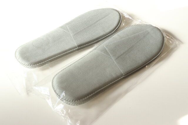 不織布スリッパ（2足、グレー）