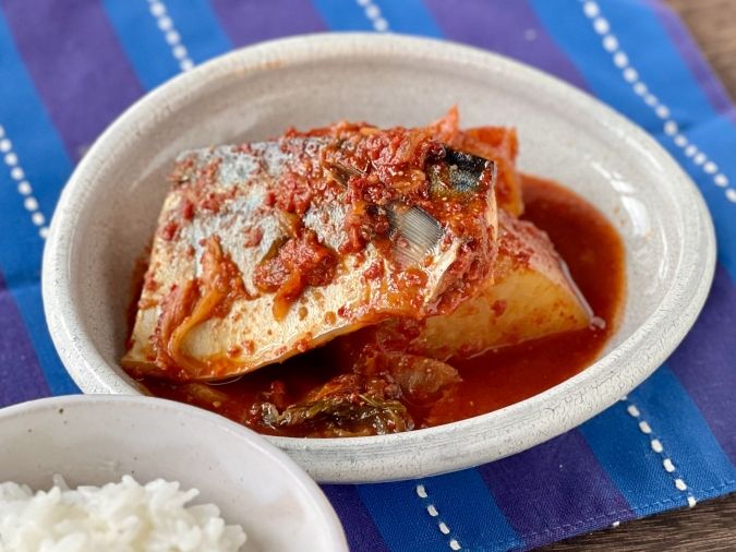 鯖と大根の韓国風煮込み