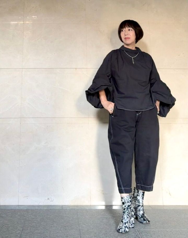 上林さん_１２月ブログ染め直した洋服でコーディネート