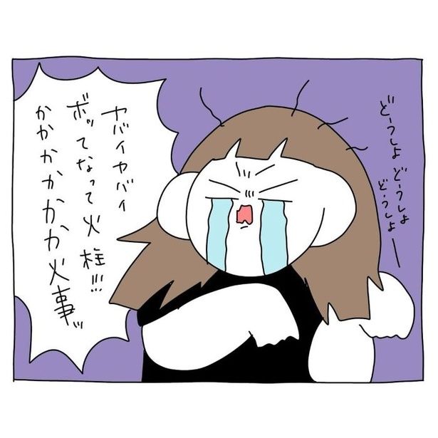  家が燃えかけた話18 画像提供：さし身(＠toyomaru0124)