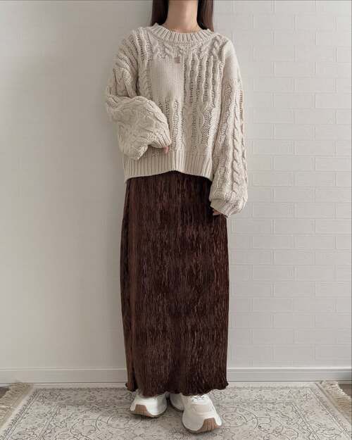 しまむらのニットプルオーバー4