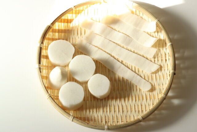 竹ざる 丸（約33cm） 干し野菜