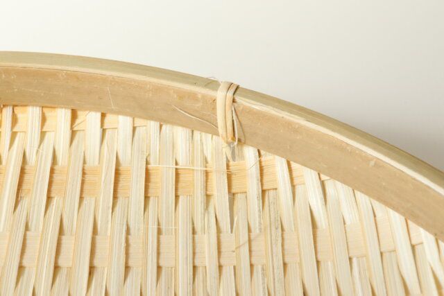 竹ざる 丸（約33cm） 編み目