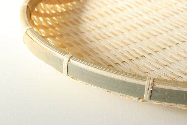 竹ざる 丸（約33cm） 個体差