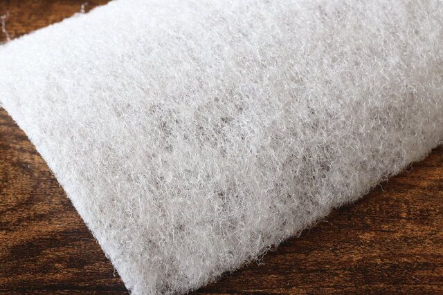 ダイソーのシートたわしの繊維