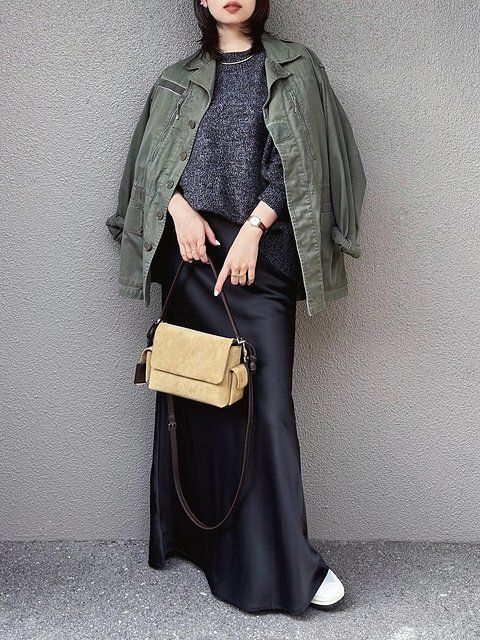 黒ニットコーデ3