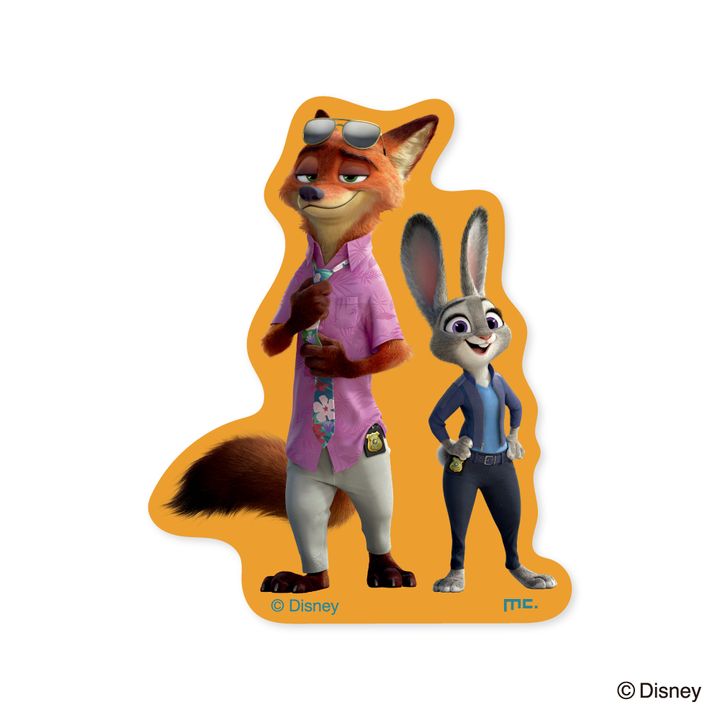 ダイカットステッカー［ニック＆ジュディ・OR］