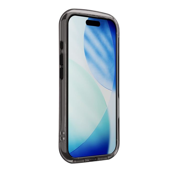 iPhone 17用 エアクッションケース [グラファイト] 装着時 画面側