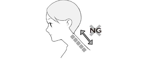 ストレートネックのイラスト