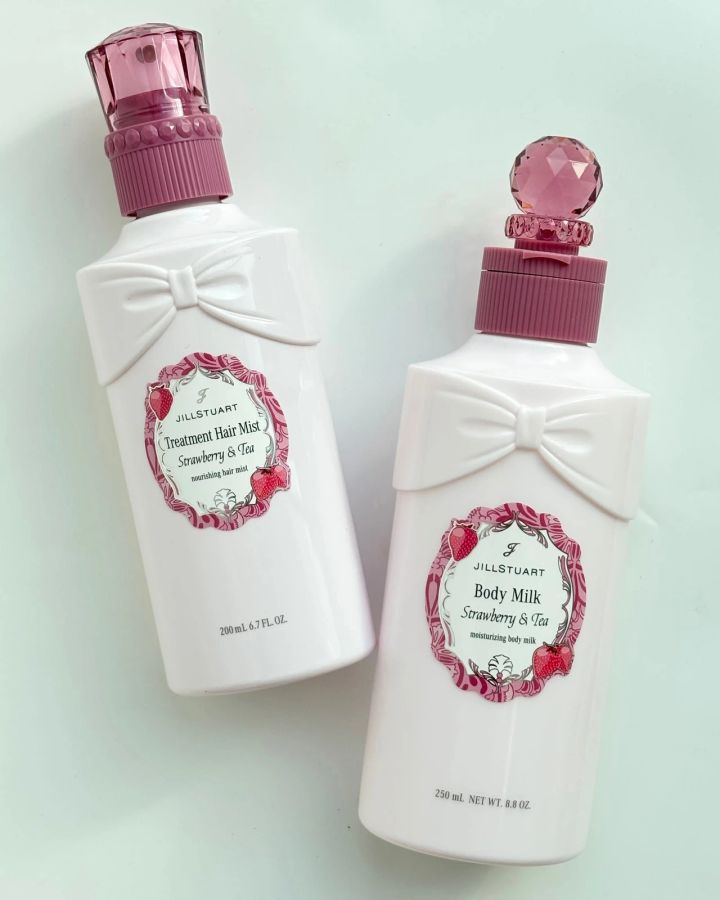 ジルスチュアート トリートメント ヘアミスト ストロベリー＆ティー、ジルスチュアート ストロベリー＆ティー ボディミルク