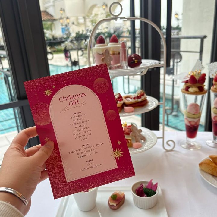 クリスマスギフトアフタヌーンティー メニュー表