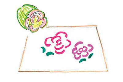 クリスマスのテーブルが華やぐ「野菜スタンプのお祝いランチョンマット」の作り方♪の画像6