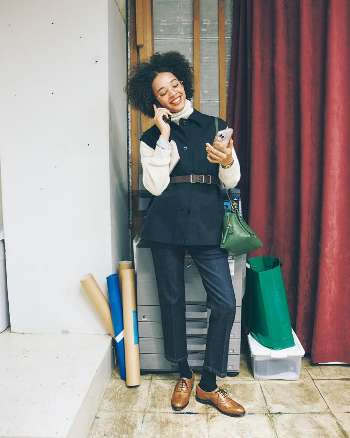 センタープレスの効果がすごい！デニムの上品なコーデ【本日のFUDGE GIRL-12月9日】