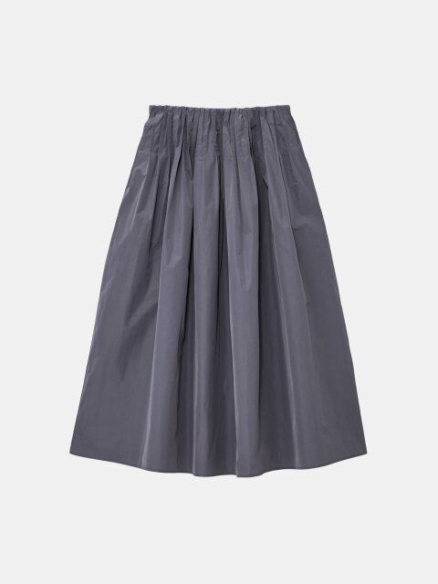 2025plst冬値下げタフタピンタックボリュームスカート