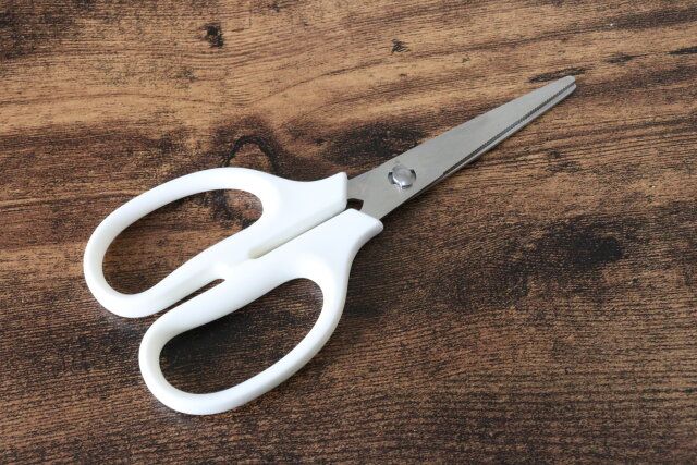 セリアの分解できるキッチンはさみ 白