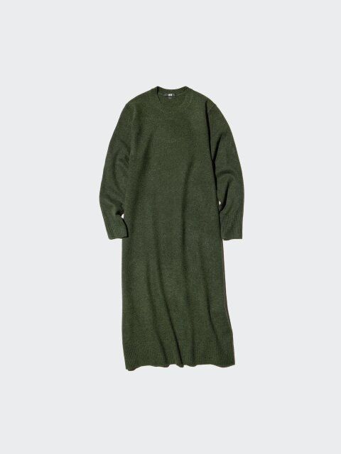 2025冬ユニクロレディーススフレヤーンワンピース