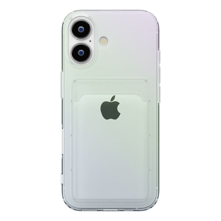 iPhone 17用 クリアポケットケース（オーロラ）背面