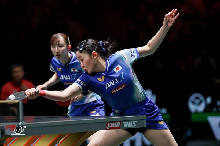 早田ひな、張本美和（C）ITTF