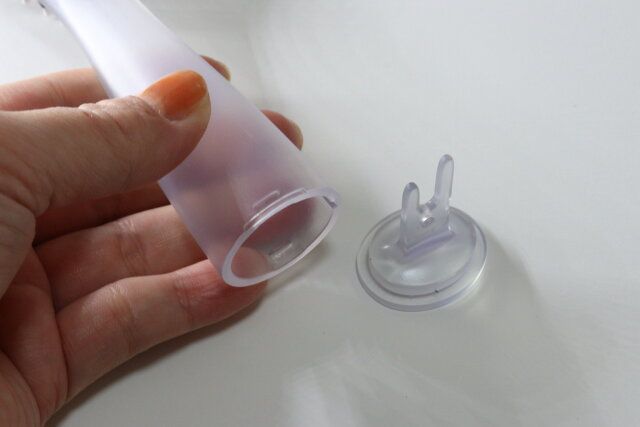 立てられる乾きやすいブローブラシ（クリア・楕円） ダイソー クリーナー