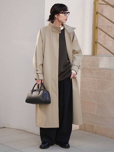 ロングコートコーデ5