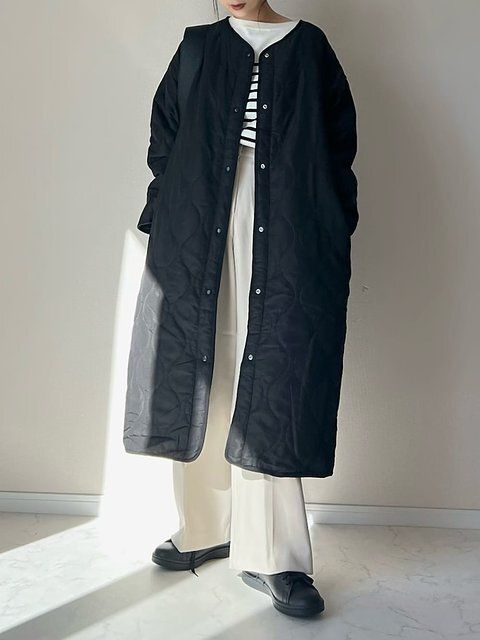 ロングコートコーデ4