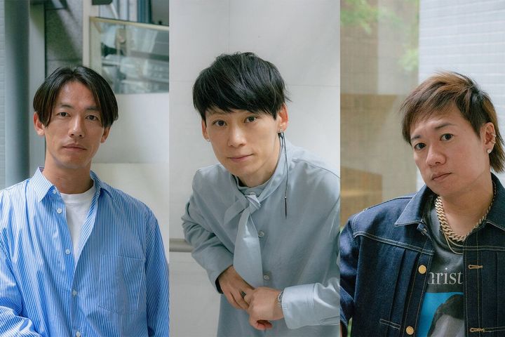 記録映画『UVERworld THE MOVIE: 25 to EPIPHANY』が公開となったUVERworldのTAKUYA∞、真太郎、克哉