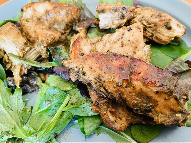 鶏むね肉で作ったローストチキン