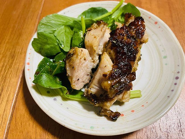 調理したローストチキンを食べてみた感想