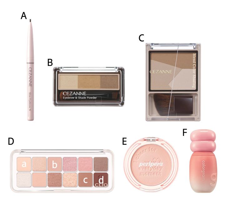 セザンヌ アイブロウ シェーディング クリオ アイシャドウ ペリペラ チーク カラーグラム リップ 