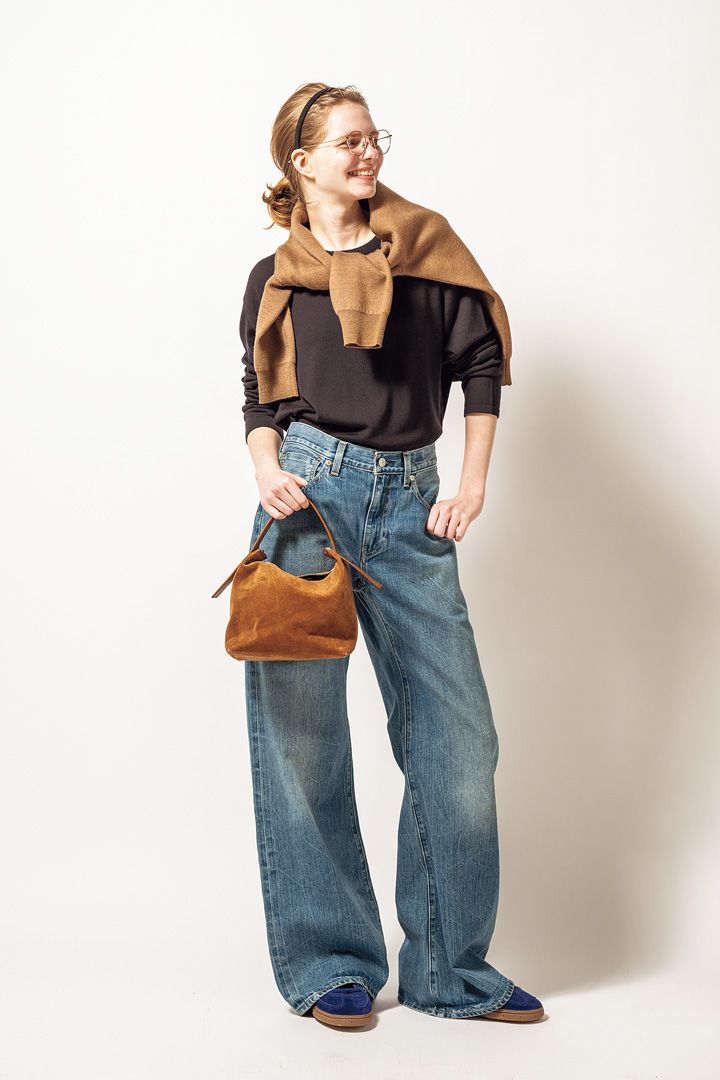 デニムに合わせれば間違いなし！カラフルなニットのコーデ5選