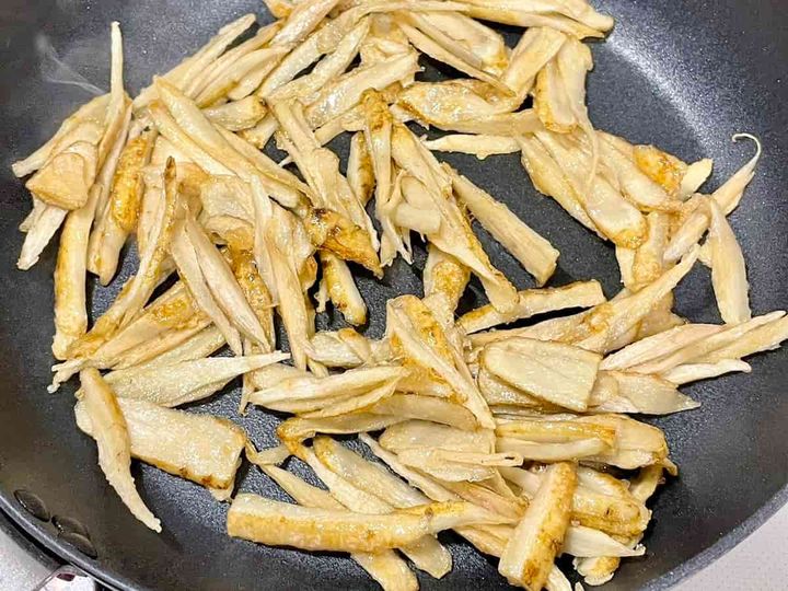 ごぼうのあおさ塩唐揚げ焼き