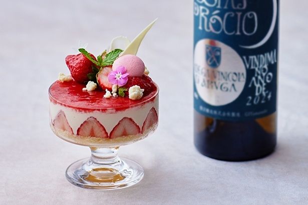 クリスマス限定のいちごパフェ