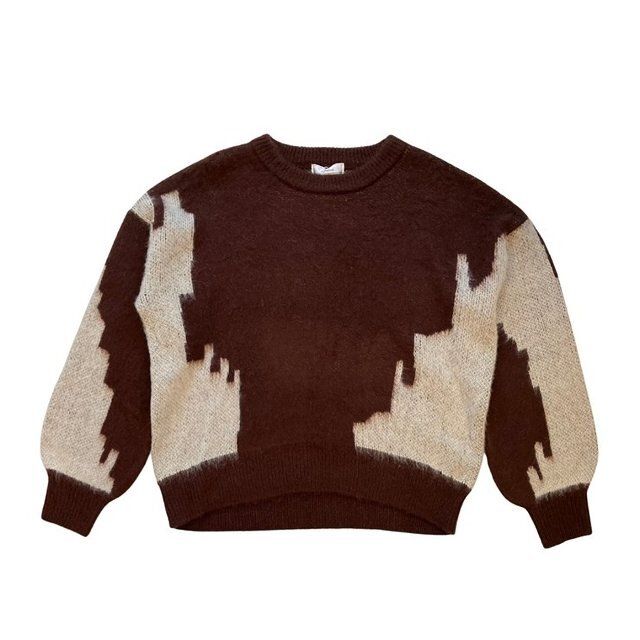 しまむらのニュアンス柄ニットプルオーバー（natsuki）