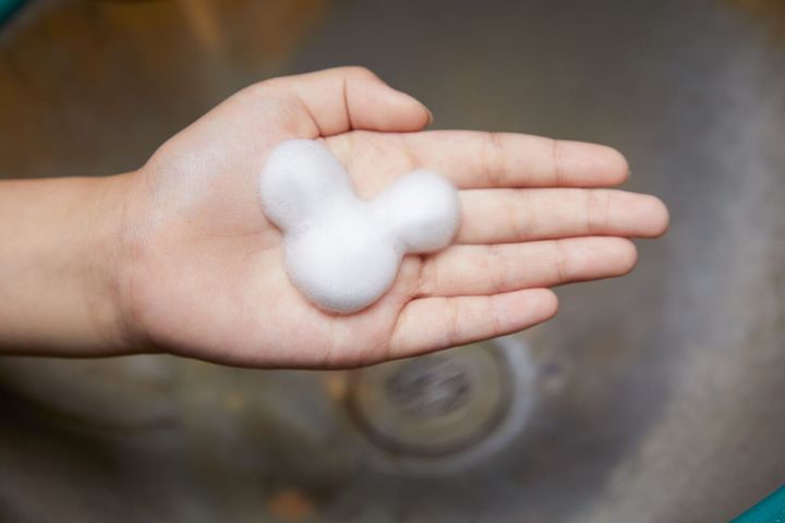 ミッキーシェイプの泡