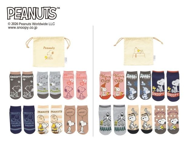 「レディース 巾着付靴下6点セット」(1100円)