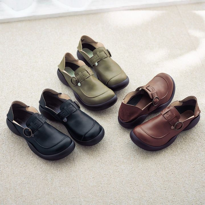 ベルトスリッポンシューズ