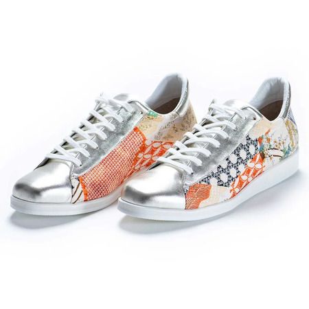 着物をアップサイクルした本革スニーカー「和魂」誕生！セミオーダーで自分好みに