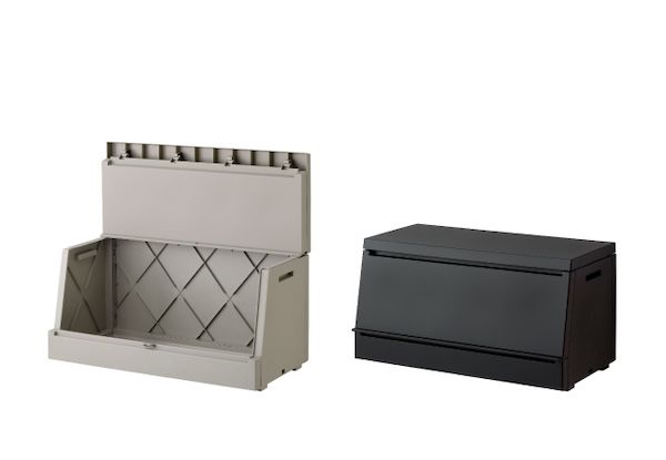 ゴミの一時保管や宅配ボックスにも使える屋外ストッカー。大容量なのに省スペース！