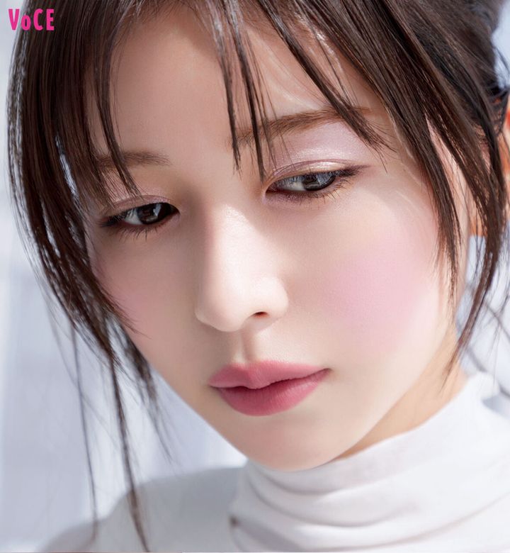 ブルベ向け冬メイク②白いピュア顔メイク2