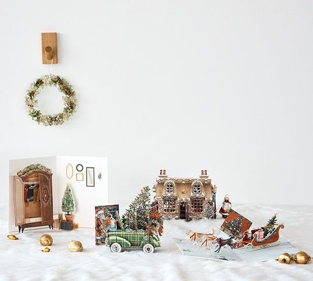 ユニークなデザインに立体カードまで、飾っても楽しめるクリスマスカードを紹介
