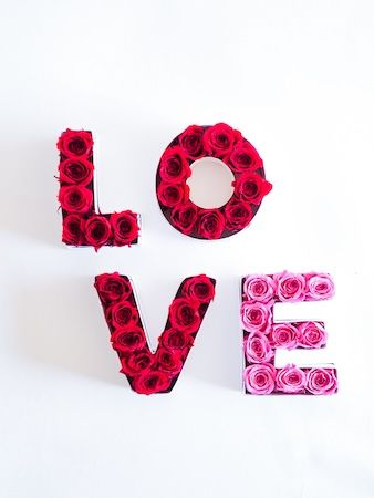 A〜Zで想いを伝える「アルファベットローズ」販売開始。枯れないバラを文字の形に