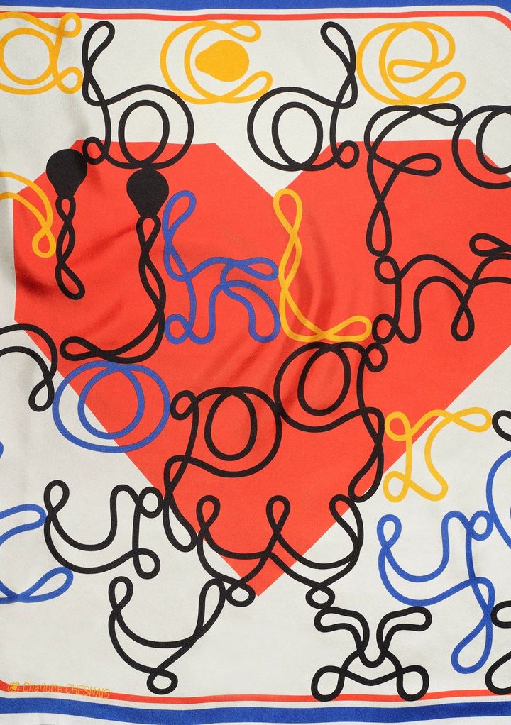 M/M（Paris）が手がけたシルクスカーフ青山店限定 ￥23,100