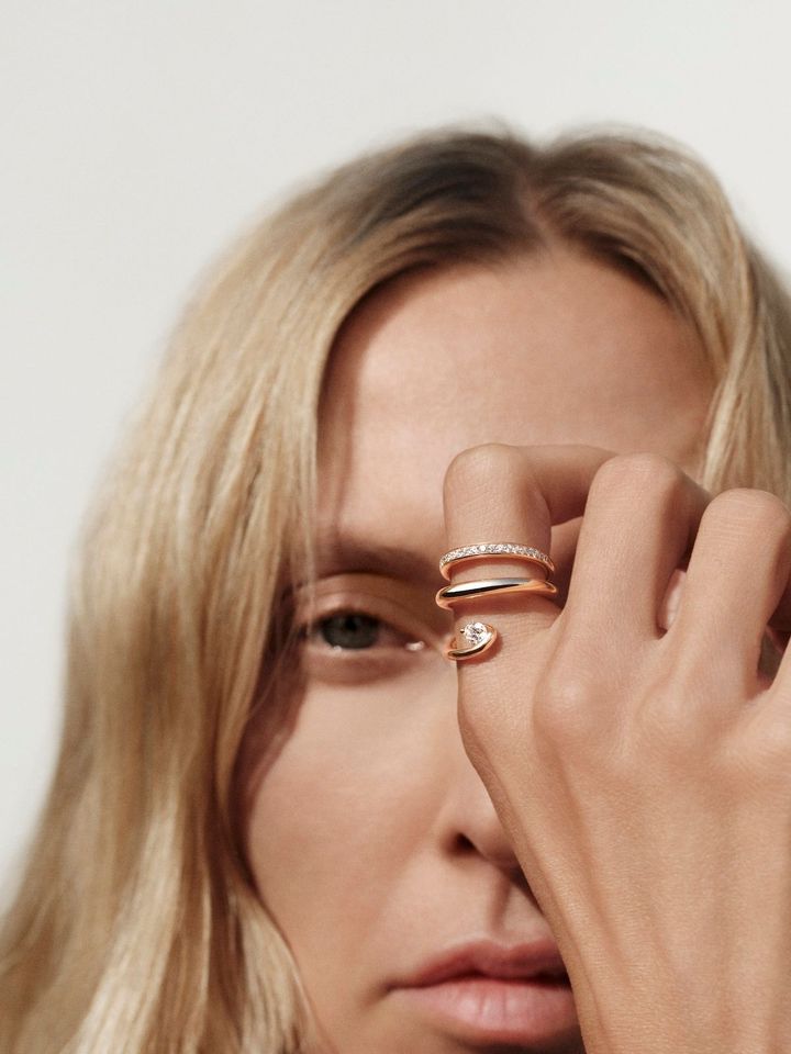 ファインジュエリーコレクションより。リング（18KYG×ダイヤモンド）￥1,309,000