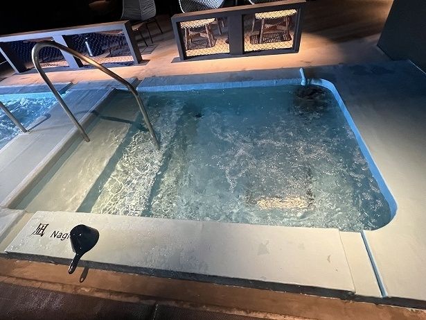 「凪」は約25度設定の水風呂で初心者にも優しい