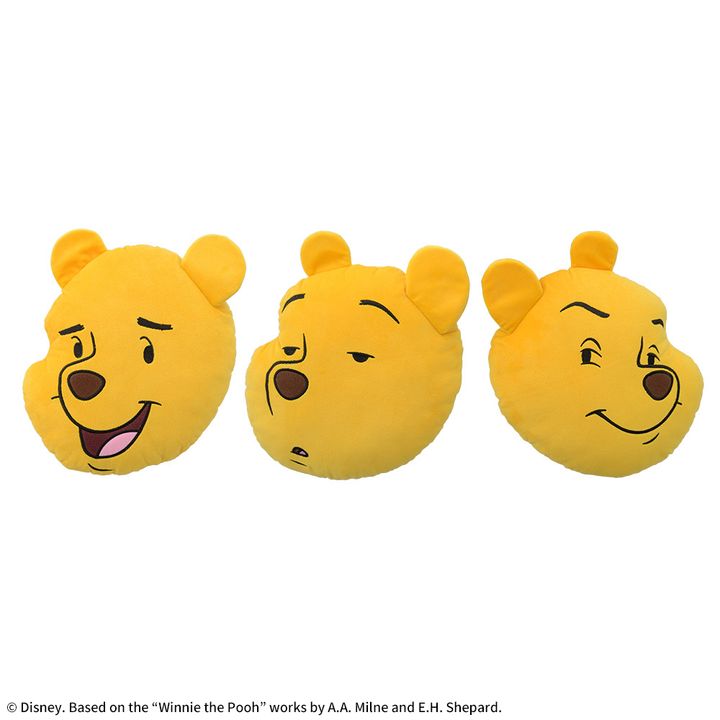 くまのプーさん プラチナムザッカフェイスクッション FUNNY Ver.