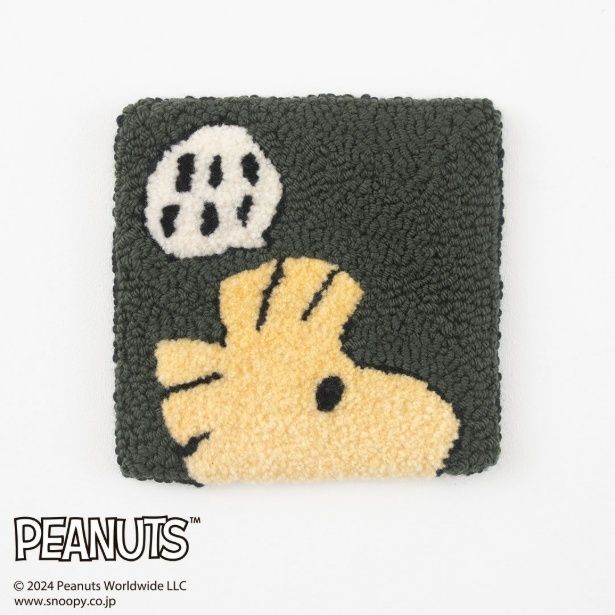 スヌーピー パンチニードルで作るミニマット〈ウッドストック〉 (C)2025 Peanuts Worldwide LLC