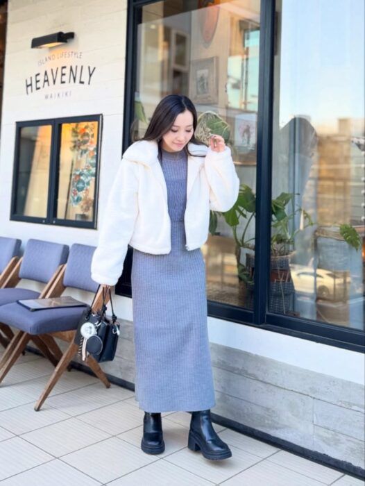 GU「2ピースビスチェセットワンピース」